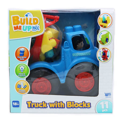 Build Me Up Large Truck with 11 Blocks | Early Learning Centre