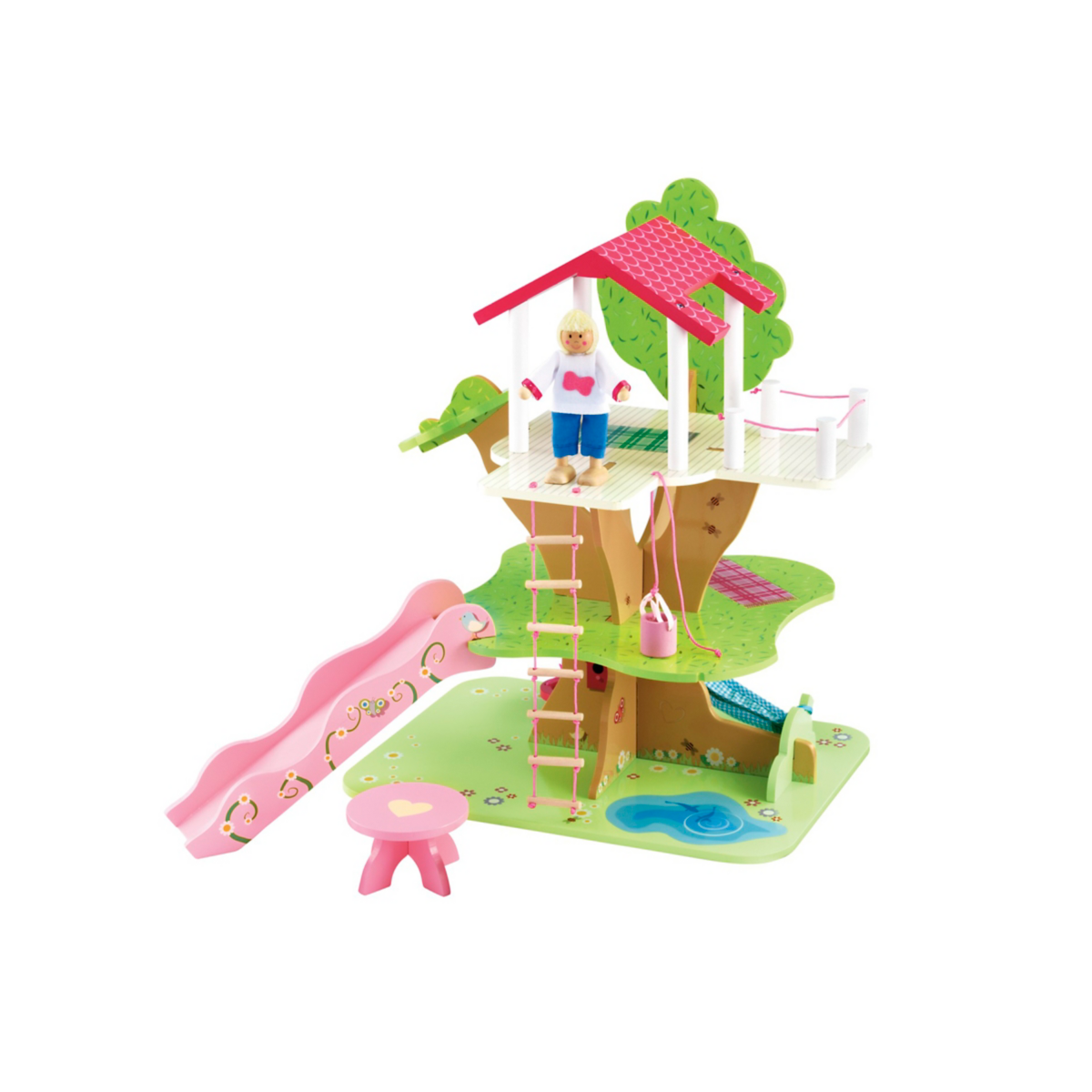 Rosebud Doll & Wooden Treehouse Playset | Early Learning Centre