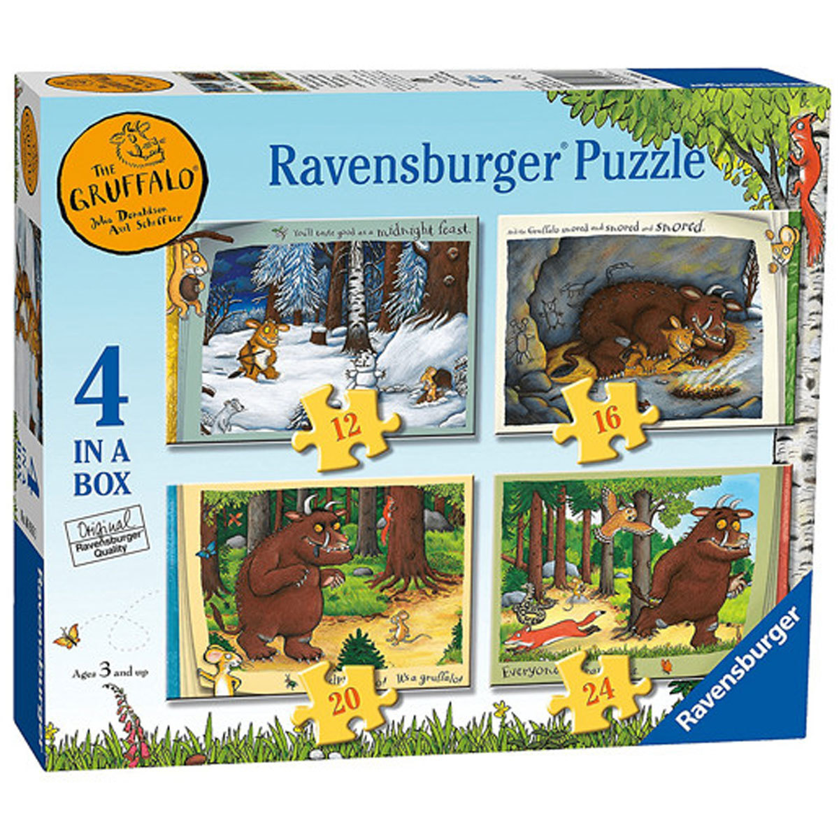 Ravensburger 4 in a Box Jigsaw Puzzle - The Gruffalo | Early Learning Centre
