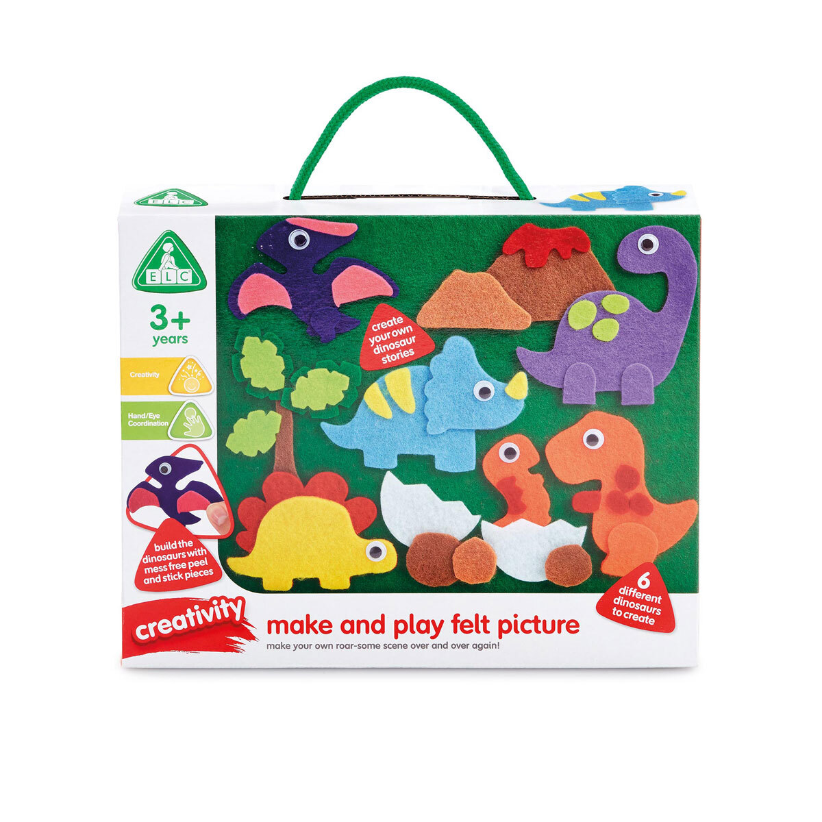 Early Learning Centre Dinosaur Make and Play Felt Picture | Early Learning  Centre