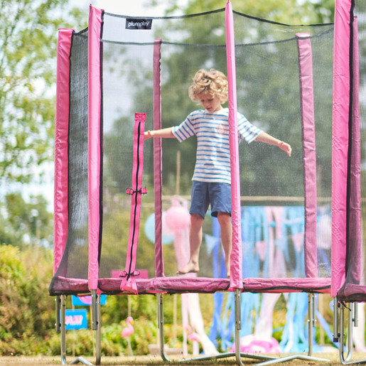 6ft clearance pink trampoline