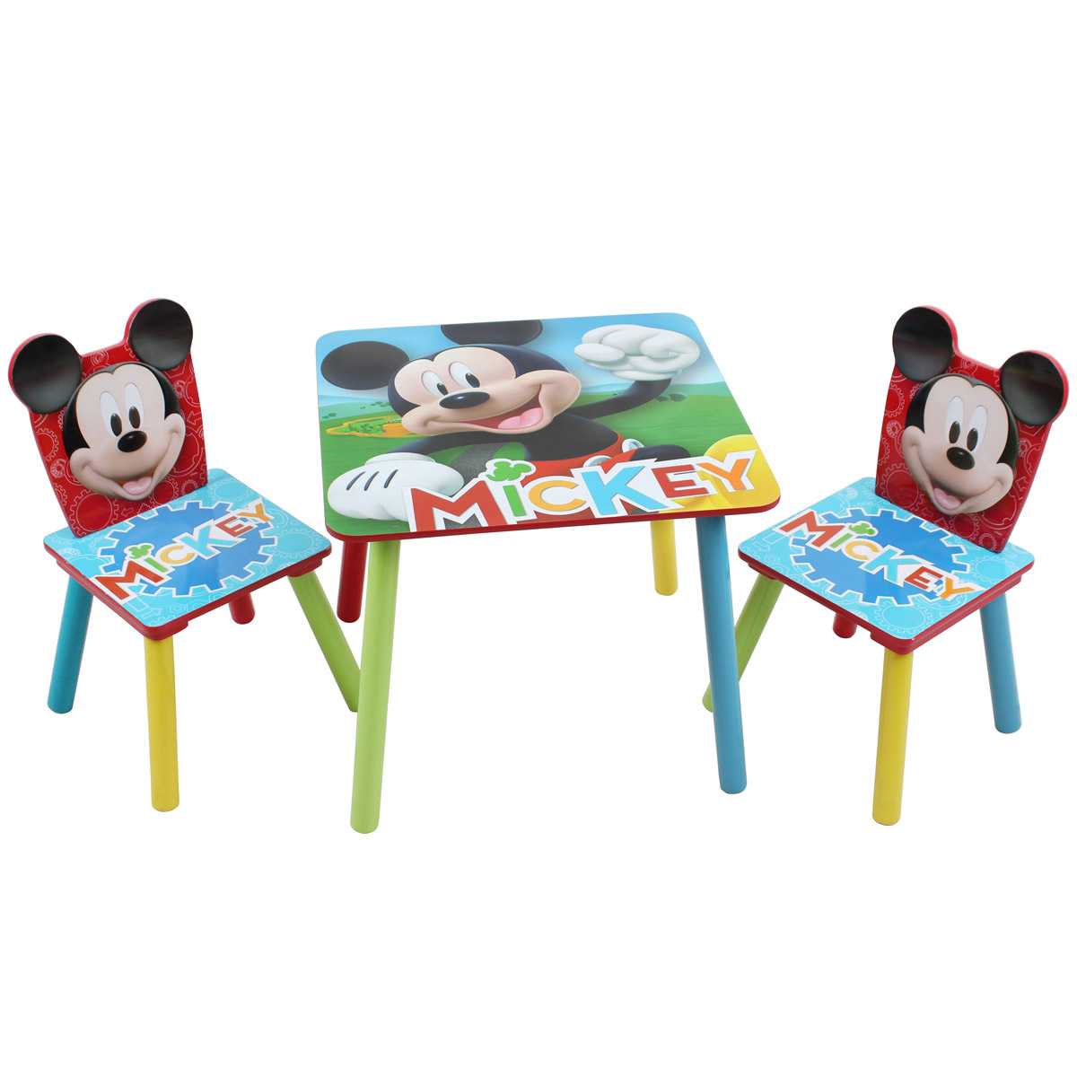 Mickey Mouse Wooden Table and 2 Chairs Set | Early Learning Centre