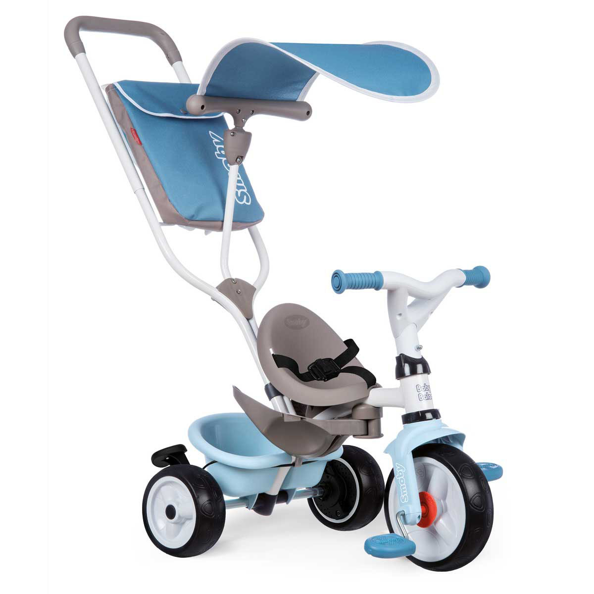 Smoby Baby Balade Plus 3-in-1 Transforming Trike - Blue | Early Learning  Centre