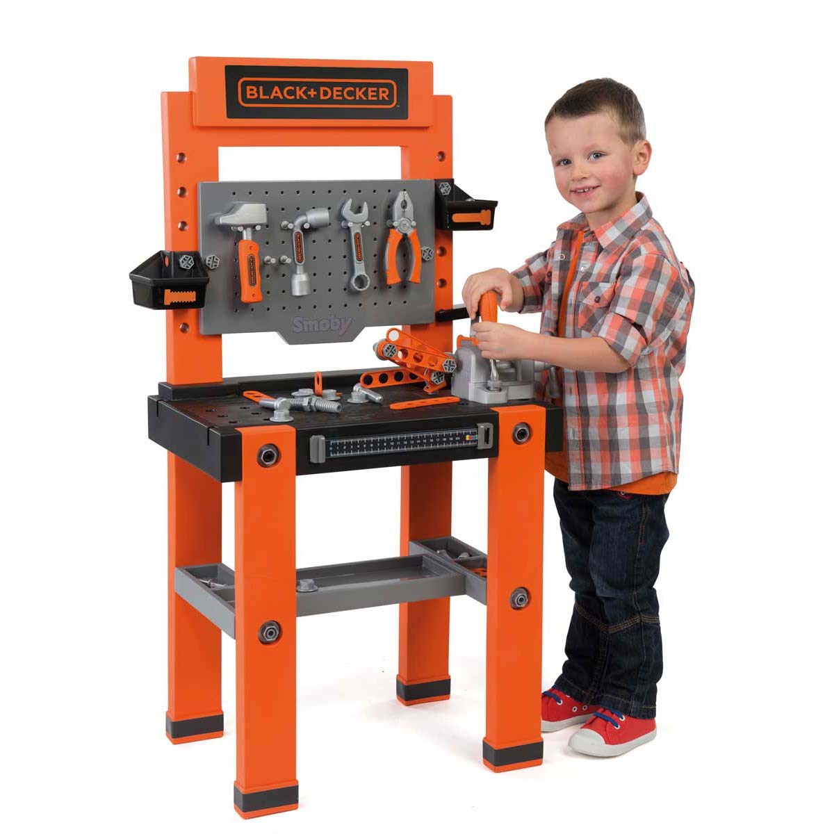Smoby Black + Decker Bricolo One Workbench and Roleplay Tools | Early  Learning Centre